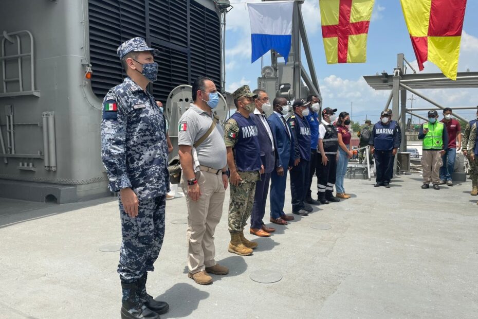 Zarparon de Haití los buques Papaloapan y Libertador tras completar misión humanitaria  