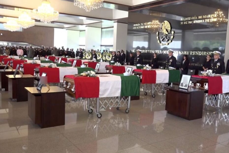 Diez días de luto en la SEMAR por la muerte de 14 marinos en Sinaloa
